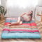 MAXYOYO Böhmische Retro Futon Matratze - Vintage Blumenmuster japanische Bodenmatratze - rollbar verdicken Gästebett, Schlafbett, tragbare Campingbett, Tatami Matte (Bohemian A, 150 x 200 cm)
