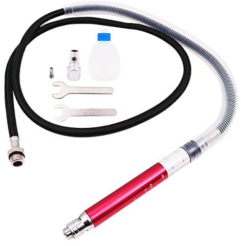 WANGCL 1/4 Zoll Luftschleifer 6500 U/min Mini Die Grinde Bleistiftschleifer mit Schraubenschlüssel zum Reinigen, Anfasen, Schleifen und Gravieren verschiedener Metalle