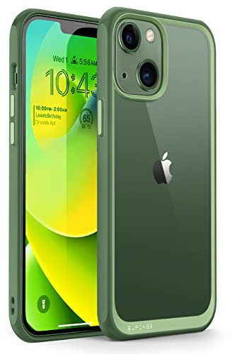 SupCase Slim Case for iPhone 14 / iPhone 13 (6.1 Inch) Case Premium Mobile Phone Case Transparent Protective Thin Back Cover [Unicorn Beetle Style] 2022 Edition (Jasper)