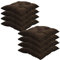 NYVI Stuhlkissen 38x38 cm ComfySeat Braun 8er Set - Sitzkissen mit 6 cm Comfort Sitzpolster - Indoor & Outdoor - Gartenstuhlkissen aus Baumwoll-Mischgewebe - ÖkoTex 100