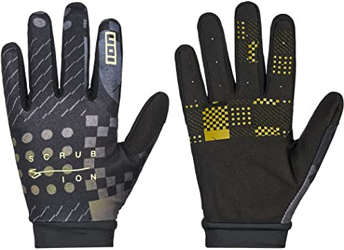 Ion Scrub Fahrrad Handschuhe lang schwarz/mud grün 2023: Größe: L (9-9.5)