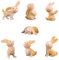 CONNECTION 7 Stück Mini Hase Figuren Harz Osterhase Kaninchen Miniatur ​Figur für Ostern Mikrolandschaft Hase Figuren Mini Hase Deko Harz Frühling Festival Party Dekoration Desktop Ornament