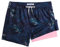 MaaMgic Maillot de Bain pour Hommes avec Compression Short de Bain 2 en 1 | 5.5 Séchage Rapide Short de Natation décontracté Boardshorts avec Pantalon intérieur et Poche,02 Palmiers Navy Rosa 5.5,XS
