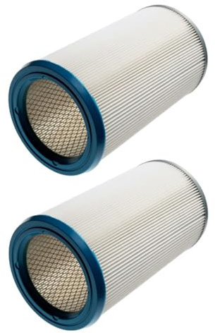 2 filtros de cartucho/filtro redondo/filtro de láminas, Recambio Aspiradora, Compatible con Kärcher NT 200, NT 601, NT 602, NT 602 LP, NT 802 I Aspiradora industrial