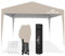 Wetterstein® Pavillon 3x3m inkl. Tasche Zelt faltbar Gartenzelt Faltpavillon Partyzelt Popup mit Klicksystem Beige