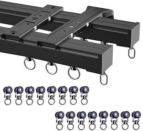 LIYI929GP Bovindi Binario Tende Soffitto con Ruota Portante Universale, Binario per Tende Curvo E Dritto, Bastoni per Tende da Esterno Bastone per Tenda, Liscio E Senza Ostacoli, può Essere Tagliato