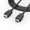 HB-DIGITAL 1,5m HDMI Kabel 2.0 – High Speed mit Ethernet 4K@60Hz 18 Gbit/s HDR ARC HDCP 3D CEC – HDMI A Stecker auf A Stecker – Dreifach geschirmt PVC - Schwarz