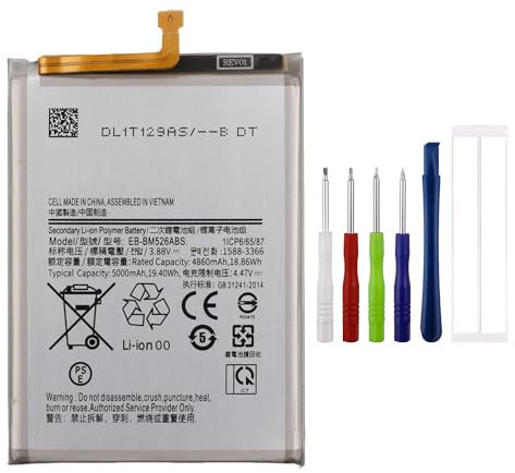 Swark EB-BM526ABS Batterie compatible avec Galaxy A23 5G/M23/M33/M52 5G avec outils