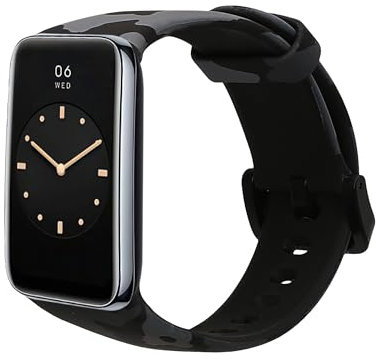 kwmobile Armband kompatibel mit Xiaomi Mi Band 7 Pro Armband - Fitnesstracker Sportarmband Band aus TPU und Silikon - Camouflage Dunkelgrau Schwarz Hellgrau