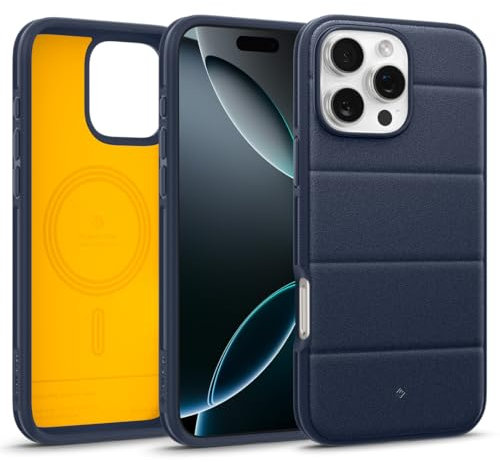 Caseology Athlex Mag for iPhone 16 Pro Max Case [Sandstone Texture for Anti-Scratch] Magnetic Military Grade Drop Protection Case Cover for iPhone 16 Pro Max - Active Navy