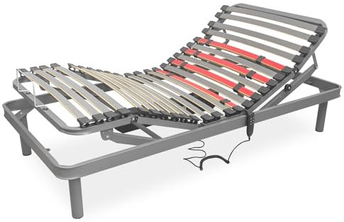 amuéblate online - Cama Eléctrica Articulada Flexipro con 5 Planos y Estructura Reforzada - Ergonómica, Fiable y Silenciosa, Motor Alemán, 90 x 200