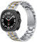 Bracelet de Montre en Métal en Acier Inoxydable Compatible Avec Galaxy Watch 7 Ultra 47mm Mode Couleur Montre Bracelet Smartwatch Bracelet (ARGENT OR)