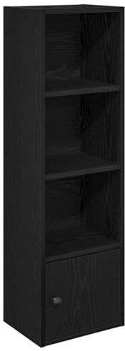 vidaXL Bücherregal Schwarz Eichen-Optik 31x24x102 cm Holzwerkstoff