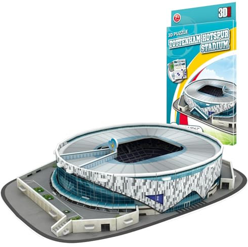 Georgie Porgy 3D Football Stadium Puzzle Toy Model Building Kits for Children Birthday Gifts (White Hart Lane Stadium 27 Pieces)