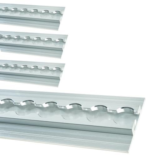 LOADCARE Airlineschiene versenkbar Aluminium blank, 1-2 m für Fahrzeuge, Transportsicherung, Zurrschiene 20 mm Lochdurchmesser (4, 1,5 m)
