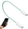 Lunaobrik Cable de carga usb c, cable-usb c, 60W, 30 cm, nylon, 480 MBIT/s, compatible con dispositivos USB-C