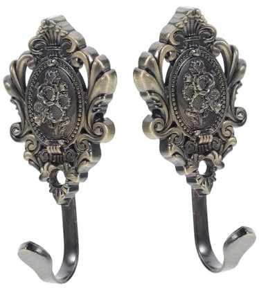 Amosfun 2stücke Retro Wandhaken Metallhaken Wandmontage Eingangsbereich Mantel Haken Schlüsselhalter Handtuchhaken Für Badezimmer Küche Schlafzimmer