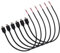 6 Pezzi Connettore Maschio Micro USB, Lunghezza 30 cm, Cavo USB Micro US B, Cavo Nudo 22AWG 3A, Cavo Pigtail Micro USB per Riparazione e Sostituzione, Connettore Saldabile per Progetto Fai-da-te