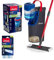 Bundle of Vileda H2PrO Flat mop system and 1 x Vileda H2PrO Flat mop refills - Revolutionary clean and dirty water separation - Water-saving design - Compact storage - Machine washable refills