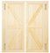 Schwingtüren Holz 90x90cm Cafétüren Saloon-Schwingtür, Café-Schwingtüren, Massivholz-Pendeltür für Thekentrennwand, Terrasse, Garteneingang (Baumstammfarbe, 90x80cm)