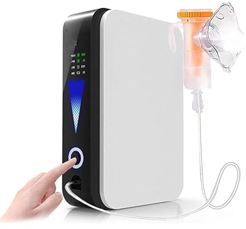 vanenferse Concentrador Oxigeno Portatil, 93% Generador De Pulso De Oxígeno Uso 1-2 L/min Flujo De Oxígeno Ajustable Generador,Portatil Fácil De Transportar para Viajes Y Uso Doméstico