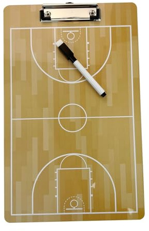 Amagogo Basketball-Zwischenablage, Coaches Board-Strategie, tragbares professionelles Anleitungs-Trainingstool, Basketball-Coaching-Zwischenablage