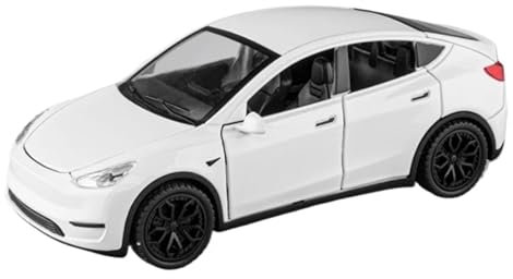 1 32 Für Tesla Model Y SUV Legierung Auto Modell Diecast Metall Fahrzeuge Auto Modell Mit Sound Und Licht(C)