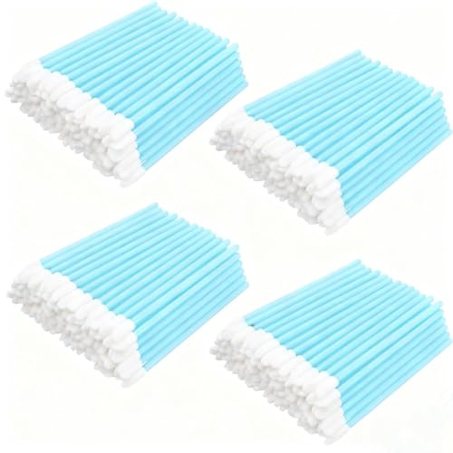 400 Pièces Pinceau à Lèvres, BetterJonny Applicateur Batonnet Brosse à Lèvres Applicateur Levre Lip Brush Pinceaux de Maquillage Parfait Outil de Maquillage Kits(Bleu）