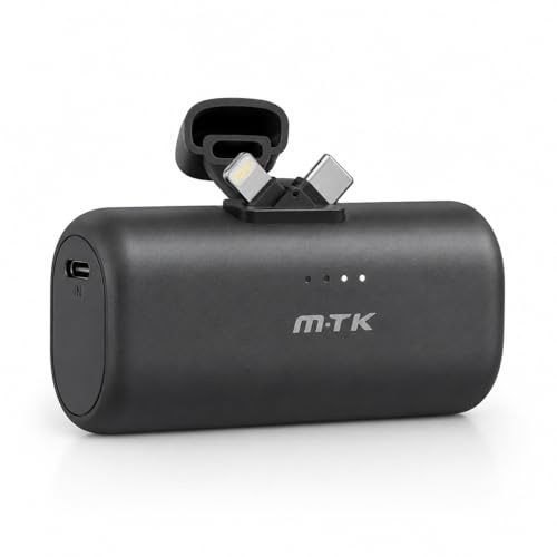 Nano Power Bank, 5000mAh Mini Ultra-Compact Portable Charger with Built-in Connectors For Samsung Galaxy S26 / S26 Plus / S26 Ultra / S25 (FE)(Edge)(Plus)(Ultra) /S24/S23/S22/S21 Series & More