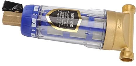 Dioche Filtre à Eau de Sédimentation Cyclonique pour Puits - Filtre à Eau de Lavage à Contre-courant en Cuivre Pur pour Toute la Maison - Filtration à 99,99% - Longue Durée de Vie de 30 Ans - Idéal