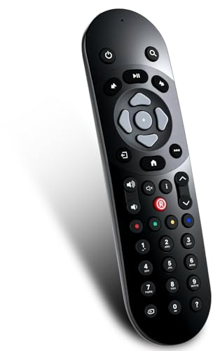 Glitfix Ersatz Fernbedienung für Sky Q Receiver, Infrarot Fernbedienung kompatibel mit Sky Q TV/Mini/Silver Box – 10M Reichweite, Keine Programmierung, Plug and Play, ABS-Material Schwarz