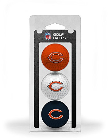 Team Golf NFL Golfbälle in regulärer Größe, 3 Stück, vollfarbiger, langlebiger Teamaufdruck