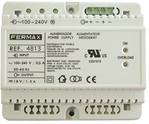 Fermax ALIMENTADOR DIN6 100-240VAC/12VDC-2A