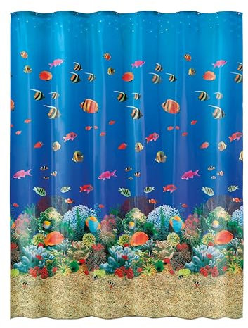 Kleine Wolke Duschvorhang PEVA MALEDIVEN Multicolor 180 x 200 cm