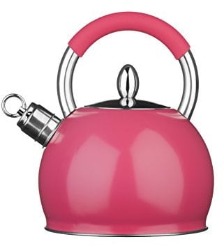 Maison by Premier - Hot Pink Whistling Kettle - 2.4 Ltr - Contemporary look.