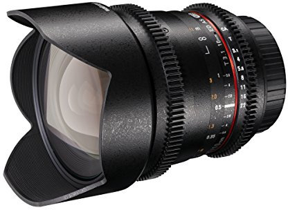 Walimex Pro 10mm 1:3,1 VCSC-Weitwinkelobjektiv für Nikon F Objektivbajonett schwarz (manueller Fokus, für APS-C Sensor gerechnet, IF, Zahnkranz, stufenlose Blendeneinstellung, mit Gegenlichtblende)