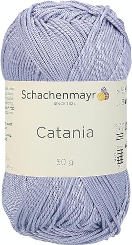 Schachenmayr 9801210-00399 Handstrickgarn, 100% Baumwolle, malve, 11,5 x 5,2 x 6 cm, 50