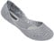 Melissa Campana Papel 20 Closed Toe Ballet Flats, Silver (Silver Glitter 50711), 3/4 UK