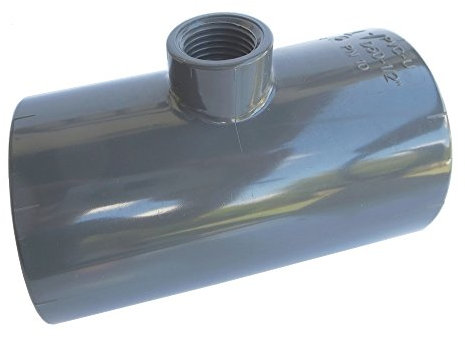 Pieza en T de 90 ° PVC 1/2ig x50 mm adhesivas manguito
