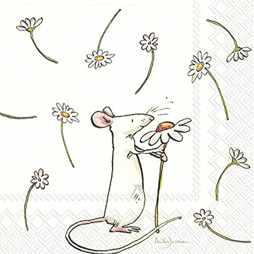 A Daisy für Sie 3-schichtige Serviette 20 Stück, 25cm x 25cm