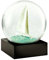 CoolSnowGlobes Segelboot Schneekugel
