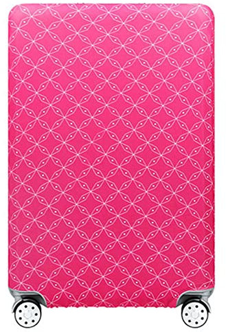 Kofferhülle Elastisch Kofferhülle Bambus Kohlefaser 18-32 Zoll Kofferschutzhülle Gepäck Cover Reisekoffer Hülle Kofferschutz Luggage Cover Gepäckabdeckung (Rosenrot, XL-29-32 Zoll)