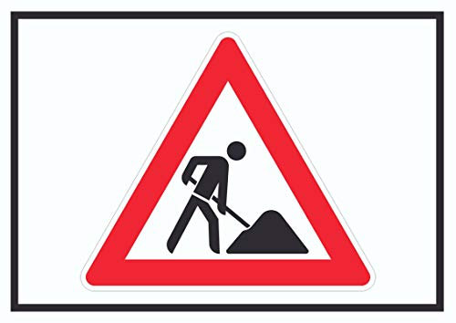HB-Druck Achtung Baustelle Symbol Schild Arbeitsstelle A2 (420x594mm)