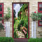 3D Türaufkleber 3D Türtapete Kreative Hobbit Lodge 3D Abnehmbare Türaufkleber Pvc Wasserdichte Tür Renovierung Wandbild Selbstklebend Diy Home Decor Aufkleber 77X200Cm