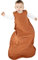 Woolino 4 Saison Schlafsack - Ultimativer Schlafsack aus Merinowolle - Zwei-Wege-Reißverschluss einstellbar Universal Größe (2-24 Monate), Rost