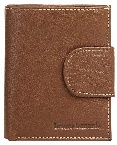 bruno banani Geldbörse Echt Leder Damen | Portemonnaie im Hochformat, Modernes Design, Praktische Größe braun | 020652