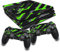 Schutz Folie Sticker Set für Spiele Konsole und Controller Gehäuse Aufkleber Vinyl Skin gegen Kratzer Design Cover passgenau selbstklebend RX022 (PS4 Pro, Nr. 20 Neon Grün)