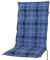 Kettler Polen 2394 Auflage Hochlehner Milano blau-grau kariert 120x49x6 cm KETTtex