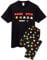 Pac-Man Pyjamas For Men | Adults Arcade Game Over Black Short Sleeve T-Shirt & Loungewear Joggers Pjs | Gamer Merchandise