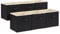 Lifewit 6 Stück 18L Faltbare Aufbewahrungswürfel, Mittel dekorative Aufbewahrungsboxen aus Stoff mit Griffen zur Organisation von Regalen Schränken, 26,5 x 26,5 x 28 cm, Schwarz